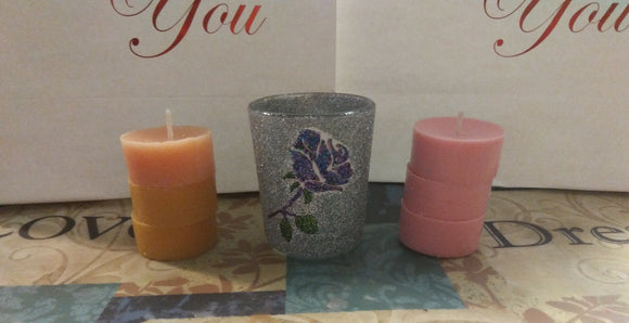 Rose Candle Jars