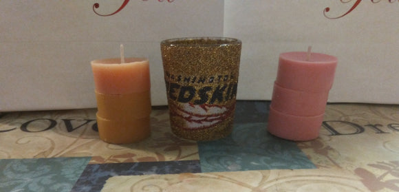 Redskins Candle Jars