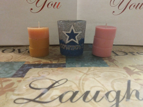 Cowboys Candle Jars