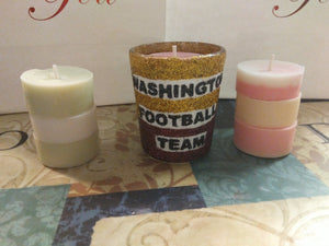 Washington Football Candle jars