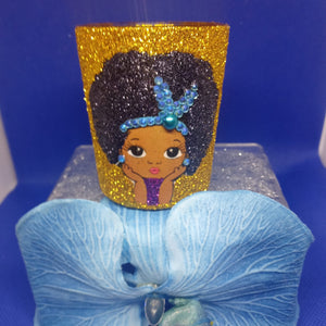 Blue Princess Candle jars