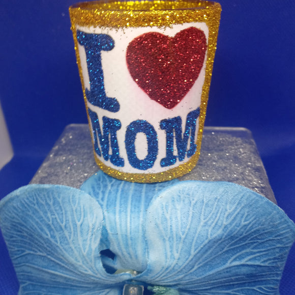 Mom gold Candle jars