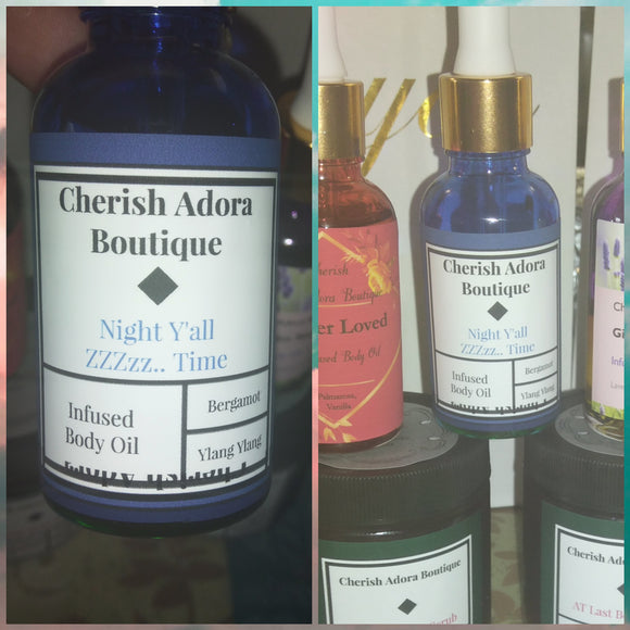 Night Y'all ZZzzz.... Time Infused Body Oils